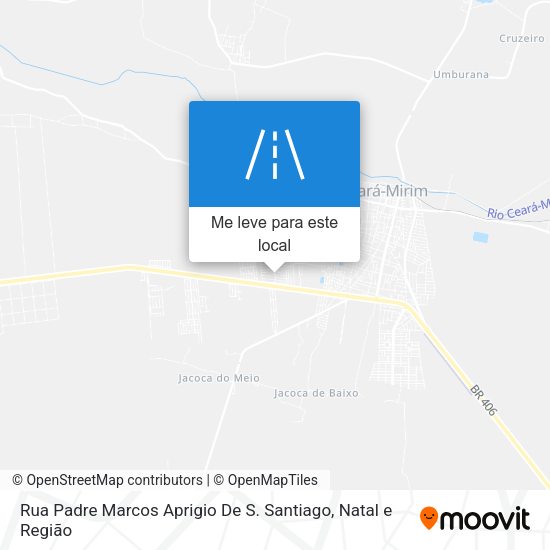 Rua Padre Marcos Aprigio De S. Santiago mapa
