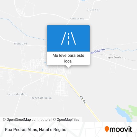 Rua Pedras Altas mapa