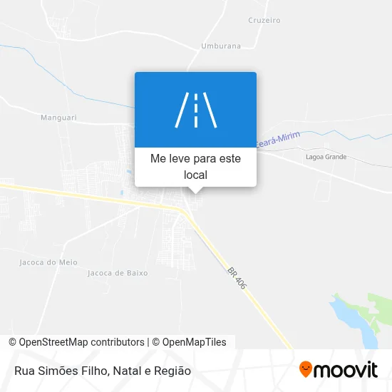 Rua Simões Filho mapa
