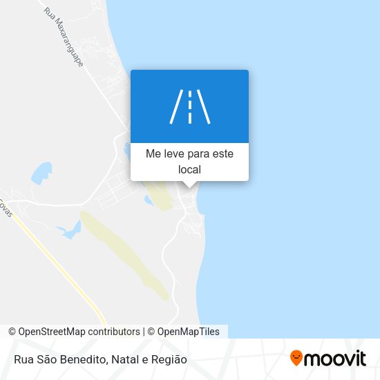 Rua São Benedito mapa