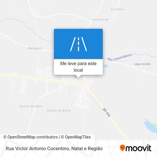 Rua Victor Antonio Cocentino mapa