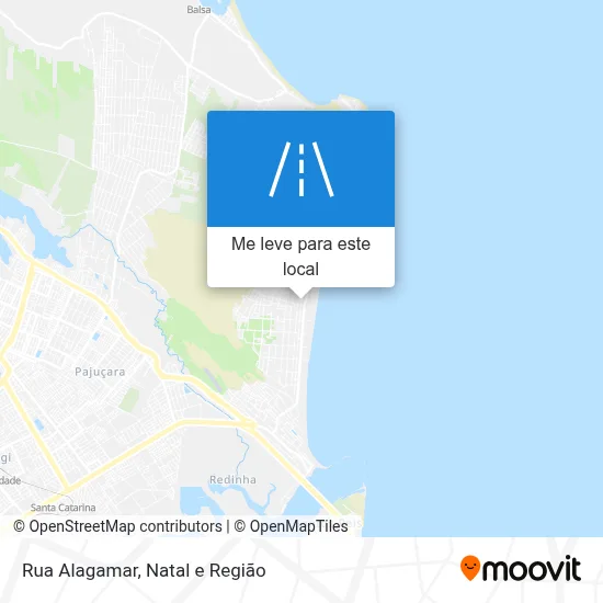 Rua Alagamar mapa