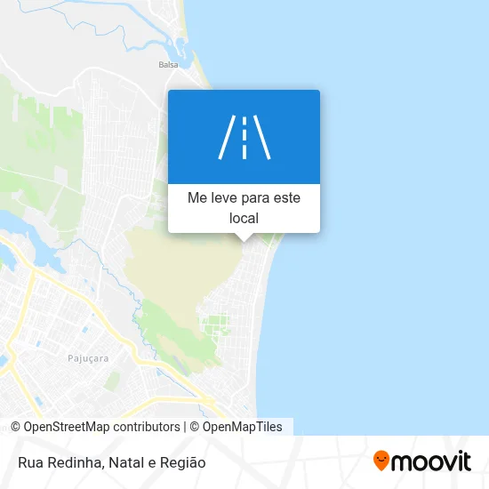 Rua Redinha mapa