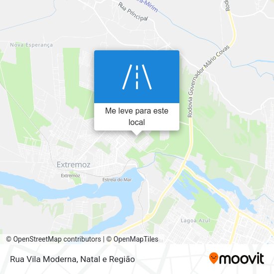 Rua Vila Moderna mapa