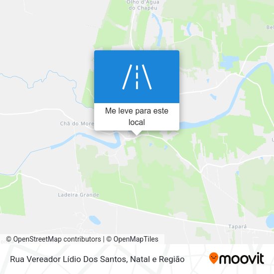 Rua Vereador Lídio Dos Santos mapa