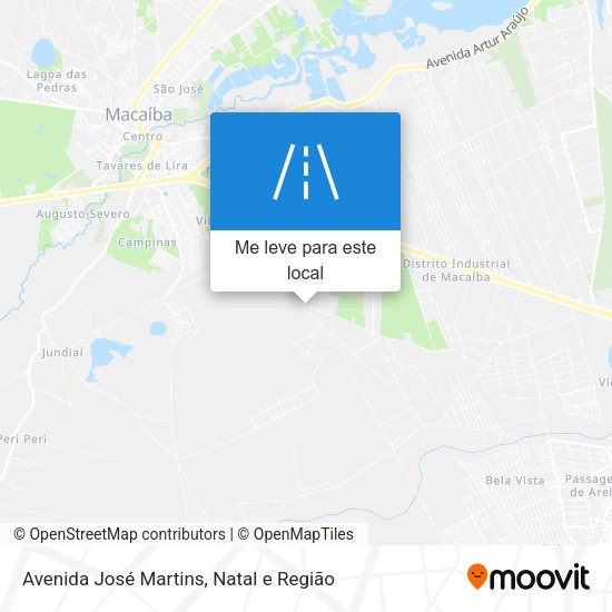 Avenida José Martins mapa