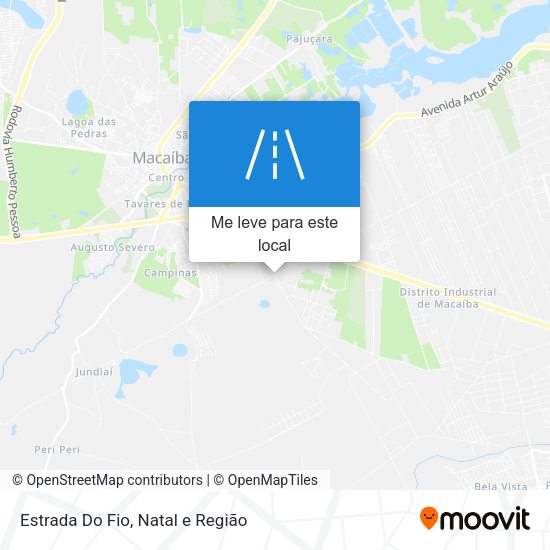 Estrada Do Fio mapa