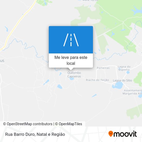 Rua Barro Duro mapa
