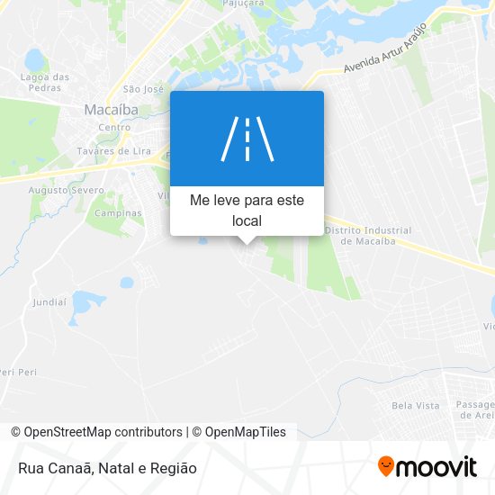 Rua Canaã mapa