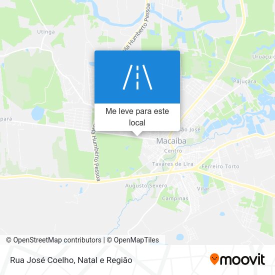 Rua José Coelho mapa