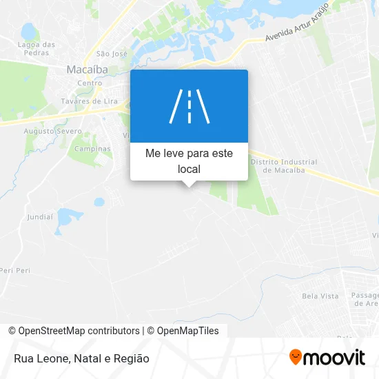 Rua Leone mapa