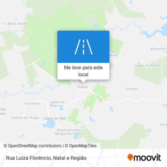 Rua Luiza Florêncio mapa
