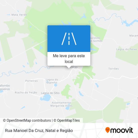 Rua Manoel Da Cruz mapa