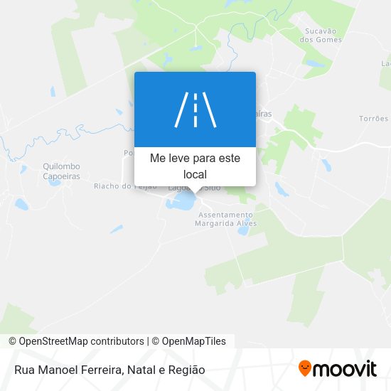 Rua Manoel Ferreira mapa