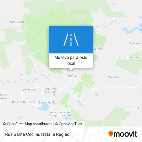 Rua Santa Cecília mapa