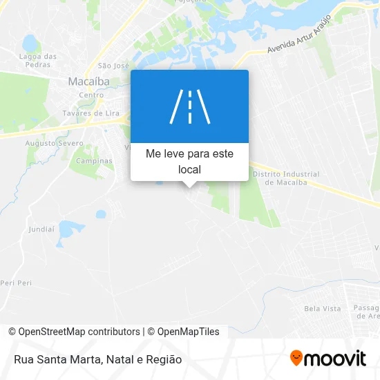 Rua Santa Marta mapa