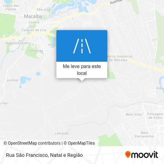 Rua São Francisco mapa