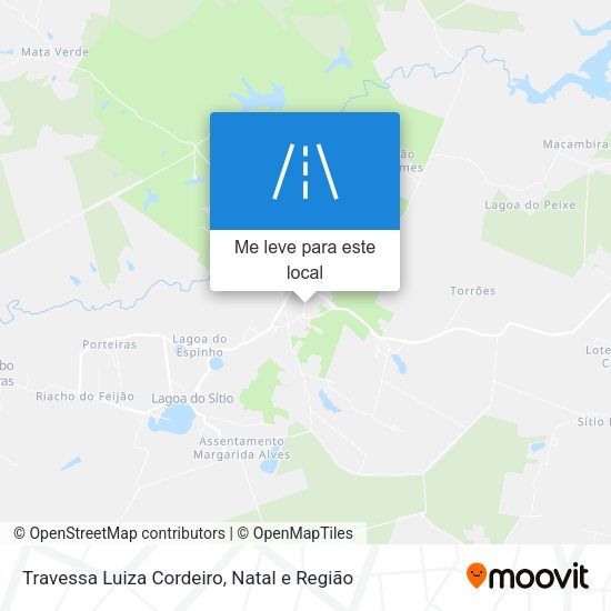 Travessa Luiza Cordeiro mapa