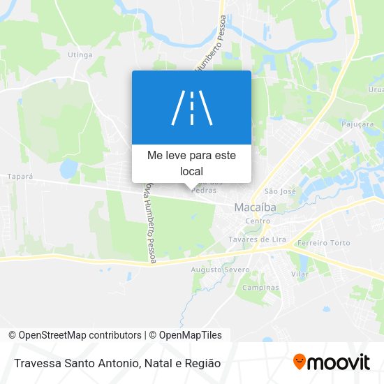 Travessa Santo Antonio mapa