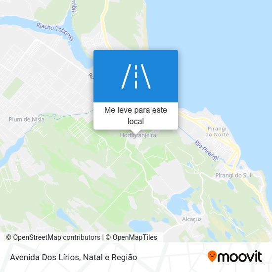 Avenida Dos Lírios mapa