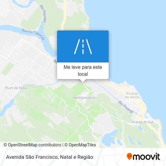 Avenida São Francisco mapa