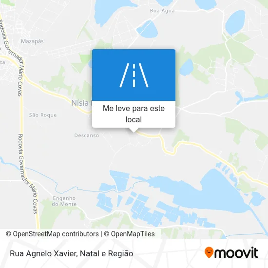 Rua Agnelo Xavier mapa