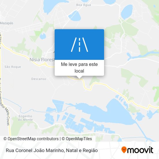 Rua Coronel João Marinho mapa