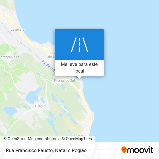 Rua Francisco Fausto mapa