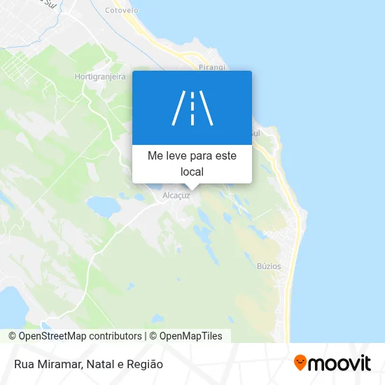 Rua Miramar mapa