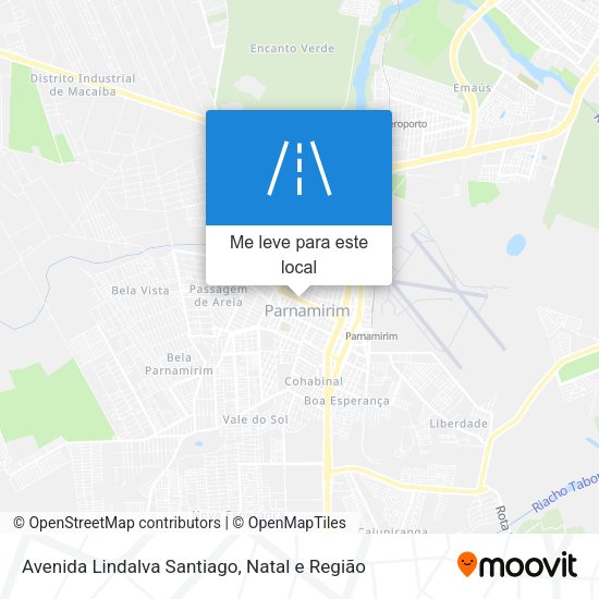 Avenida Lindalva Santiago mapa