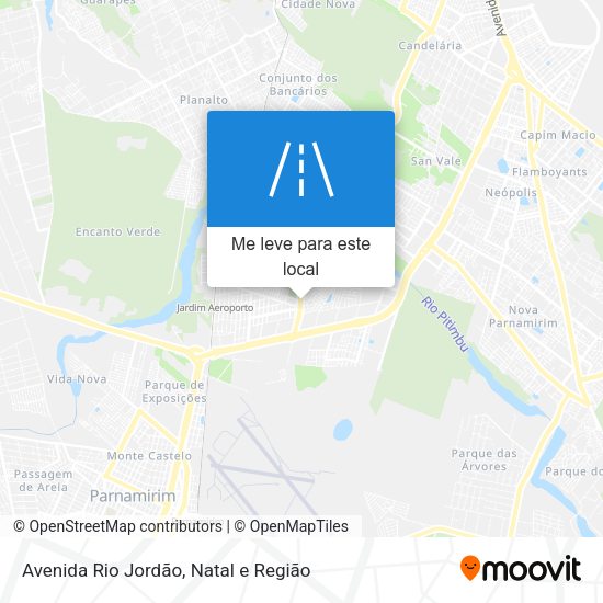 Avenida Rio Jordão mapa