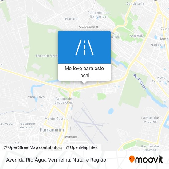 Avenida Rio Água Vermelha mapa