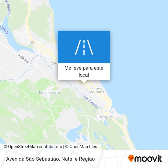 Avenida São Sebastião mapa