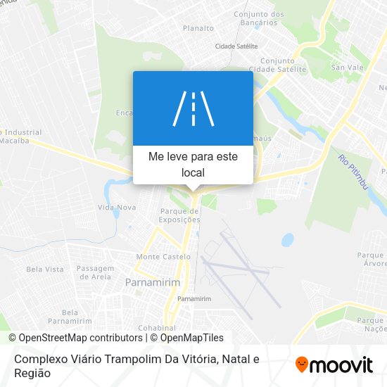 Complexo Viário Trampolim Da Vitória mapa