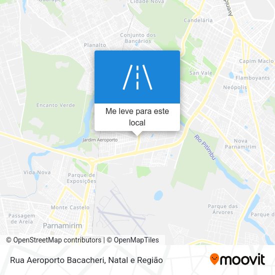Rua Aeroporto Bacacheri mapa