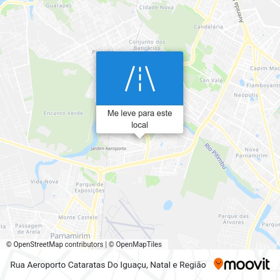 Rua Aeroporto Cataratas Do Iguaçu mapa