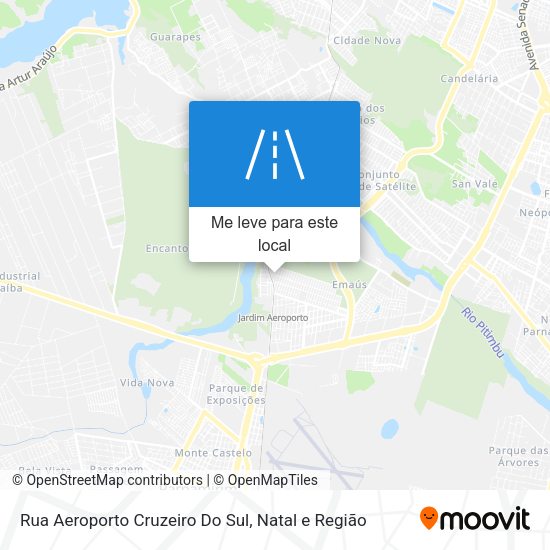 Rua Aeroporto Cruzeiro Do Sul mapa