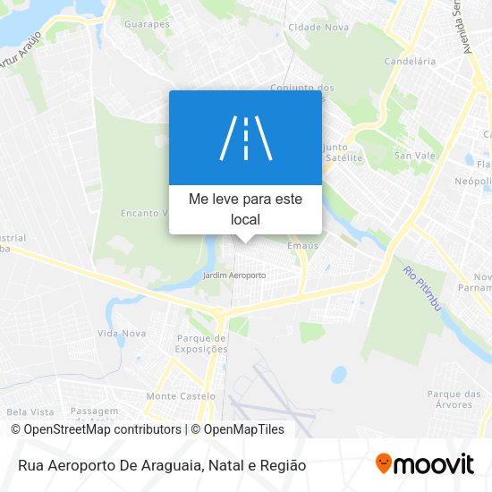 Rua Aeroporto De Araguaia mapa