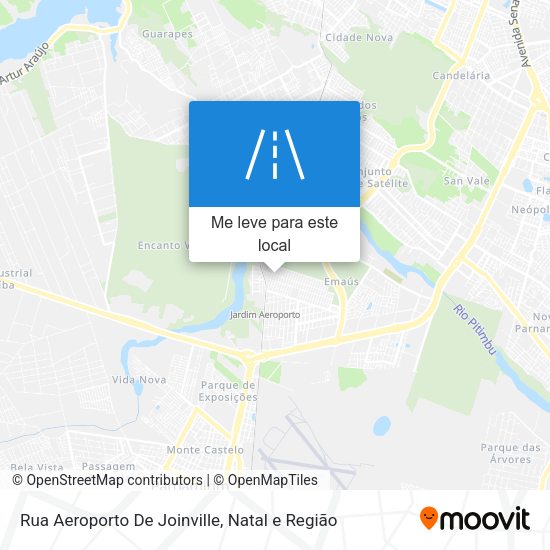 Rua Aeroporto De Joinville mapa