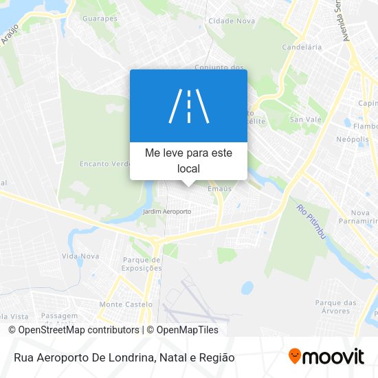Rua Aeroporto De Londrina mapa