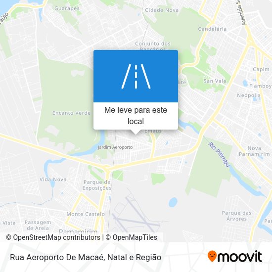 Rua Aeroporto De Macaé mapa