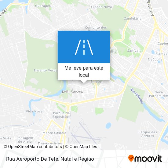Rua Aeroporto De Tefé mapa