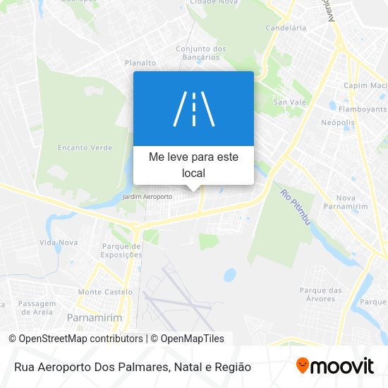 Rua Aeroporto Dos Palmares mapa