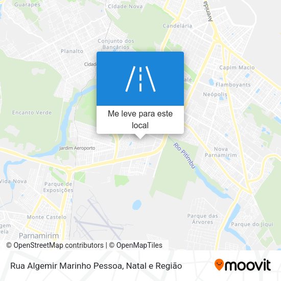 Rua Algemir Marinho Pessoa mapa