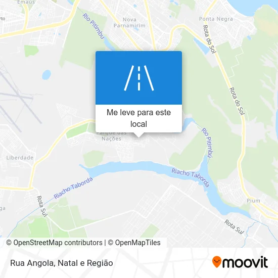 Rua Angola mapa