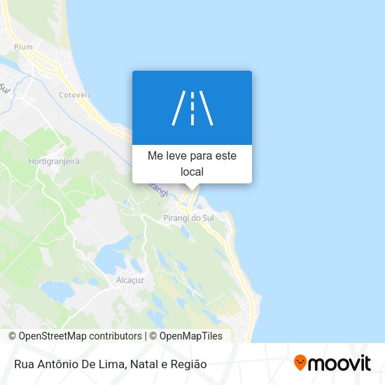 Rua Antônio De Lima mapa