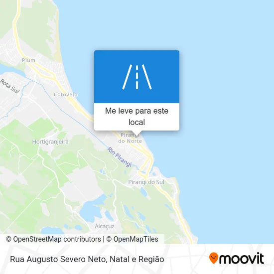 Rua Augusto Severo Neto mapa