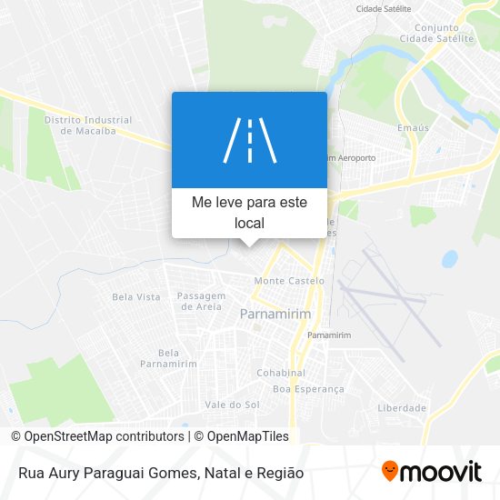 Rua Aury Paraguai Gomes mapa