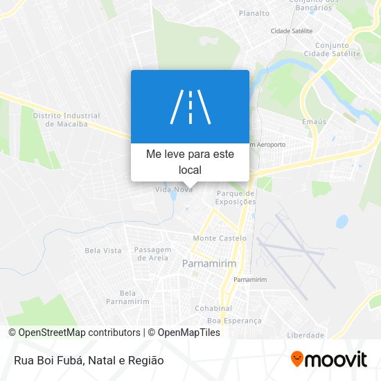 Rua Boi Fubá mapa