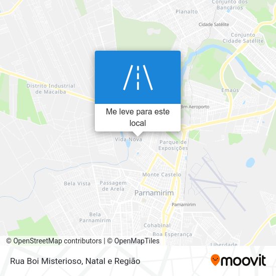 Rua Boi Misterioso mapa